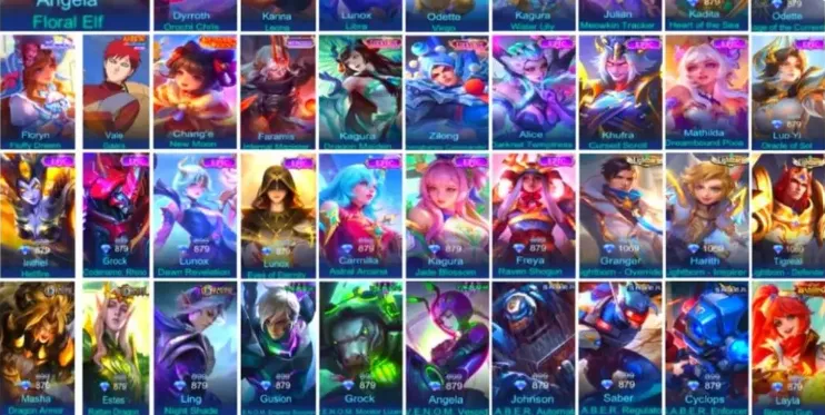 ML632 Ex Immortal Jungler Account, 500+ WR Every Season,70% Overall Winrate,Kolektor Terhormat IV with Many Meta Assassins and Jungler Skins (G)